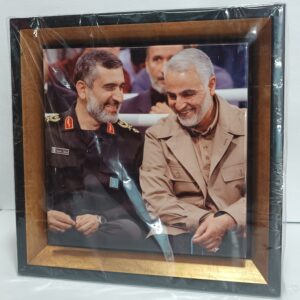 قاب کاشی حاج قاسم و شهید حاجی زاده