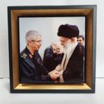 قاب کاشی شهید باقری و حضرت آقا