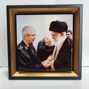 قاب کاشی شهید باقری و حضرت آقا