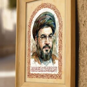 قاب چوبی سید حسن نصرالله
